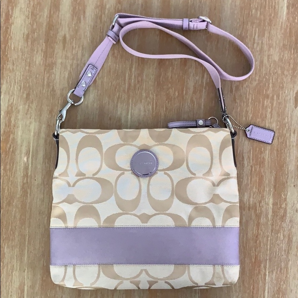 Coach Signature Fabric Crossbody Handbag
